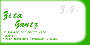 zita gantz business card